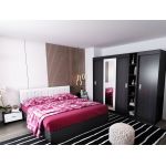 Set Mobila Dormitor Bingo F Tapitat Alb 6 piese