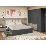 Set Mobila Dormitor Gri Noce C11