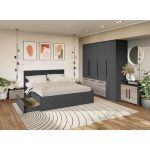 Set Mobila Dormitor Gri Noce C2