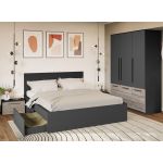 Set Mobila Dormitor Gri Noce C7