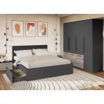 Set Mobila Dormitor Gri Noce C8