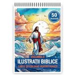 Carte de colorat pentru copii, 50 de ilustratii Biblice - Volumul II, 106 pagini