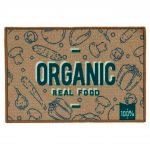 Covor pentru bucatarie Organic, Gift Decor, 40 x 60 cm, poliamida, bej/albastru/verde