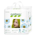 Scutece biodegradabile, ecologice, Nateen Premium Line Small (marimea 2, 3-6 kg), 20 buc