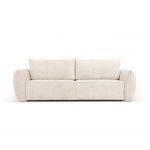 Canapea extensibila 3 locuri, Kaelle, Micadoni Home, BL, 244x97x91 cm, poliester chenille, bej deschis