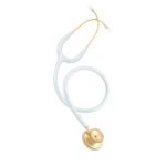 Stetoscop cu cap dublu Mdf Acoustica Deluxe 747XP, pentru adulti - Galben