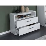 Set Mobila Dormitor Nordis Alb C22 cu oglinda