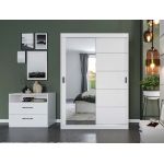 Set Mobila Dormitor Nordis Alb C02 cu oglinda