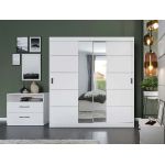 Set Mobila Dormitor Nordis Alb C16 tapitat / oglinda
