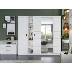 Set Mobila Dormitor Nordis Alb C24 cu oglinda
