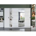 Set Mobila Dormitor Nordis Alb C28 tapitat / oglinda