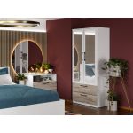 Dulap Relax Alb / Stejar k02 - C83/05 cu oglinda