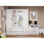 Dulap Snow Alb - C164/04 cu oglinda