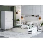 Set Mobila Dormitor Nordis Alb C17
