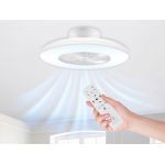 Ventilator de tavan cu lumina LED Beper, 40 W, alb
