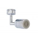Adaptor ajustabil pentru chiuveta, Wenko, Spray, 2.5 x 6.5 x 5.5 cm, metal, gri