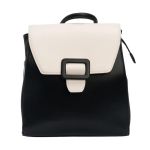 Rucsac Bethany Negru Combinat Cu Bej Si Catarama
