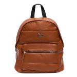 Rucsac Emma Cognac Cu Cusaturi Orizontale