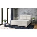 Pat matrimonial, Stockholm, Harmony E, 180x200 cm, saltea tip Pocket, topper memory, Bej