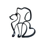 Decoratiune minimalista reprezentand iubirea animalelor de companie, 150x130x15 mm