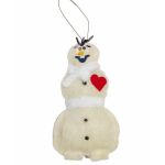 Decoratiune Craciun Olaf de Agatat In Brad 18 cm ivory