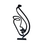 Figurina minimalista cu chip de femeie, pentru decor modern, 150x80x15 mm