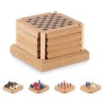 Set 4 suporturi de pahare, Piksel, din pluta si MDF, cu set 4 jocuri