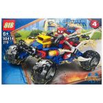 Set de constructie Super Spiderman- Eroii Orasului, Spider Moto 270 piese