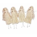 Set 4 ingerasi decorativi pentru bradul de Craciun, 20 cm