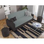 Canapea Extensibila Corsica Vernil / Gri Antracit