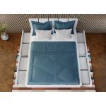 Pat Alb Tapitat optional lada de depozitare 180x200 4 sertare