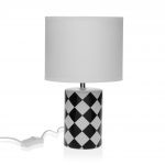 Lampa de masa Niu Rombos, Versa, 20 x 38 cm, 1 x E14, 40W, ceramica