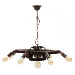 Lustra Ingranaggio, Mauro Ferretti, 9 x E27, 20W, Ø 73.5x16 cm, fier
