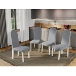 Set 4 Scaune Grand Gri Deschis