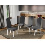 Set 4 Scaune Grand Gri Inchis