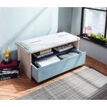 Banca, Çilek, Trio Ottoman With Drawer, 98x43x43 cm, Multicolor