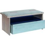 Banca, Çilek, Trio Ottoman With Drawer, 98x43x43 cm, Multicolor