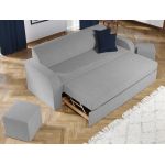 Set Canapea si Fotolii Mini Gri Deschis