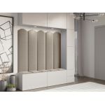 Panou decorativ tapitat - arcada Roz