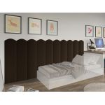 Panou decorativ tapitat - arcada Negru