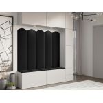 Panou decorativ tapitat - arcada Negru