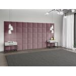 Panou decorativ tapitat - patrat Roz