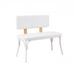 Banca, Vella, Oliver Bank, 100x49x41 cm, PAL, Alb