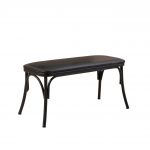 Banca, Vella, Oliver Bench, 100x49x41 cm, PAL, Negru