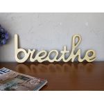 Decoratiune de perete, Gold Breathe, 56x20x2 cm, Placaj , Auriu