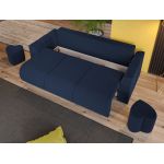 Set Canapea si Fotolii Nova Albastru