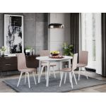 Set Masa Extensibila si 4 scaune Rosa Crem