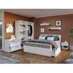 Pachet Mobila Dormitor + Living Alb