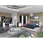 Pachet Mobila Dormitor + Living Ferrara / Alb