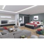 Pachet Mobila Dormitor + Living Gri Antracit / Alb